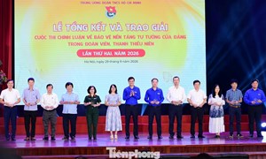 Vinh danh 59 tác phẩm xuất sắc bảo vệ nền tảng tư tưởng của Đảng trong đoàn viên, thanh thiếu niên