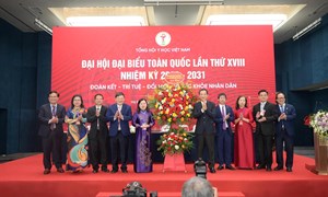 Phó Bí thư Đảng ủy MTTQ, các đoàn thể Trung ương Nguyễn Thái Học dự Đại hội đại biểu toàn quốc Tổng Hội Y học Việt Nam