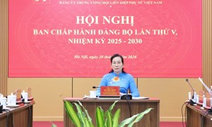Đảng bộ Trung ương Hội LHPN Việt Nam tập trung triển khai nhiệm vụ trọng tâm quý IV/2026