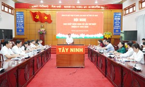 Tây Ninh: Đảng ủy MTTQ, các đoàn thể tỉnh tổ chức Hội nghị Ban Chấp hành Đảng bộ lần thứ nhất, nhiệm kỳ 2025 - 2030