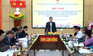 Lâm Đồng: Ủy ban MTTQ Việt Nam tỉnh phản biện chính sách hỗ trợ sản xuất vùng đồng bào DTTS và miền núi