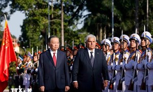 Tổng Bí thư, Chủ tịch nước Tô Lâm chủ trì Lễ đón Tổng thống Cộng hòa Panama thăm chính thức Việt Nam