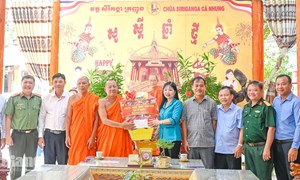 An Giang: Thăm, chúc mừng đồng bào Khmer dịp Sene Đôn Ta