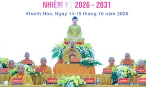 Khánh Hòa: Đại hội đại biểu Ban Trị sự Giáo hội Phật giáo Việt Nam tỉnh lần thứ I, nhiệm kỳ 2026 - 2031