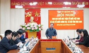 Quảng Ngãi: Giao ban Khối Mặt trận Tổ quốc và các tổ chức chính trị - xã hội tỉnh năm 2025