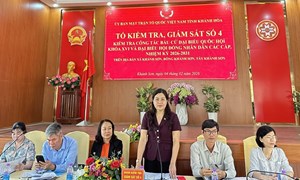 Kiểm tra công tác chuẩn bị bầu cử tại các xã khu vực Khánh Sơn, tỉnh Khánh Hòa