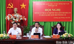 Đoàn đại biểu Quốc hội tỉnh Đắk Lắk tiếp xúc cử tri các xã Ea Drăng, Ea Khăl, Ea Hiao