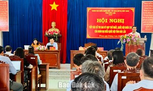 Đắk Lắk: Đơn vị bầu cử số 1 tiếp xúc cử tri sau Kỳ họp thứ nhất tại các xã Tuy An Đông, Tuy An Nam và Ô Loan