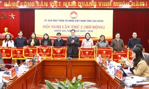 Hội nghị Ủy ban MTTQ Việt Nam tỉnh Cao Bằng lần 2 (mở rộng) khóa XIV, nhiệm kỳ 2025 - 2030