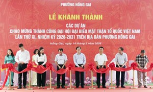 Quảng Ninh: Khánh thành công trình chào mừng thành công Đại hội MTTQ Việt Nam lần thứ XI