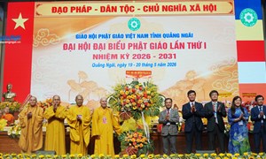 Phật giáo tỉnh Quảng Ngãi đóng góp tích cực vào khối đại đoàn kết toàn dân tộc