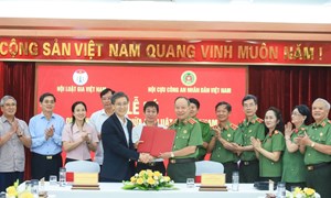 Hội Luật gia Việt Nam và Hội Cựu CAND Việt Nam ký kết Quy chế phối hợp