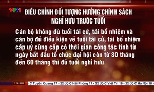 ĐIỀU CHỈNH ĐỐI TƯỢNG HƯỞNG CHÍNH SÁCH NGHỈ HƯU TRƯỚC TUỔI 