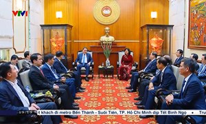 Chủ tịch Quốc hội Trần Thanh Mẫn thăm và chúc Tết Ủy ban Trung ương MTTQ Việt Nam