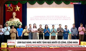 Lãnh đạo Đảng, Nhà nước tặng quà người có công, công nhân