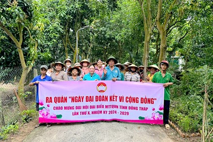 “Ngày đại đoàn kết vì cộng đồng” góp phần xây dựng nông thôn mới, đô thị văn minh ở Thành phố Cao Lãnh