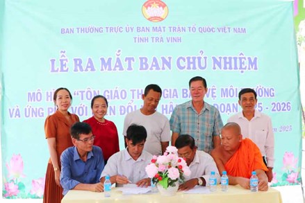 Mặt trận Tổ quốc các cấp tỉnh Trà Vinh lo cho dân, làm vì dân