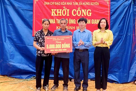 Huyện Đoan Hùng đẩy nhanh tiến độ xóa nhà tạm, nhà dột nát