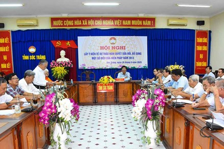 Ủy ban MTTQ tỉnh: Hải Dương, Sóc Trăng, Thái Bình và thành phố Cao Bằng lấy ý kiến về dự thảo Nghị quyết sửa đổi, bổ sung một số điều của Hiến pháp năm 2013