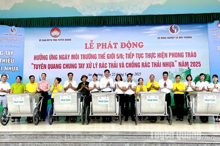 Tuyên Quang: Phát động hưởng ứng ngày Môi trường thế giới và chống rác thải nhựa