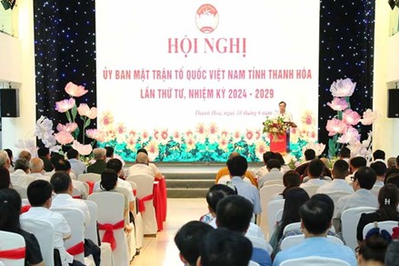 Hội nghị Ủy ban MTTQ tỉnh Thanh Hóa lần thứ 4 (khóa XV), nhiệm kỳ 2024 - 2029 