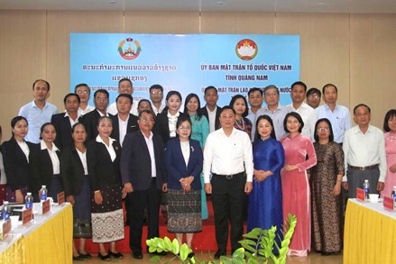 Thắt chặt tình đoàn kết, hữu nghị giữa Mặt trận 2 tỉnh Quảng Nam và tỉnh Sê Kông
