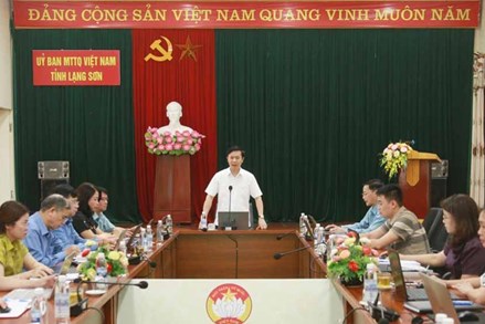 Lạng Sơn: Vận hành thử bộ máy Ban Thường trực Ủy ban MTTQ Việt Nam và các tổ chức chính trị - xã hội cấp tỉnh theo mô hình mới
