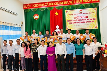 Hợp nhất Ủy ban MTTQ Việt Nam tỉnh Hậu Giang, tỉnh Sóc Trăng và thành phố Cần Thơ