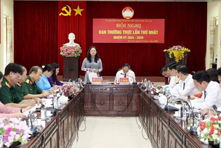 Hội nghị Ban Thường trực Ủy ban MTTQ Việt Nam tỉnh Lào Cai lần thứ nhất, nhiệm kỳ 2024 - 2029