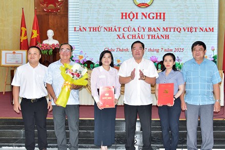 An Giang: Công bố quyết định thành lập Ủy ban MTTQ Việt Nam xã Châu Thành nhiệm kỳ 2024-2029