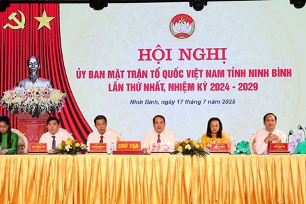 Ninh Bình: Kiện toàn tổ chức, triển khai nhiệm vụ công tác Mặt trận theo mô hình mới