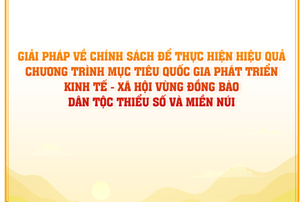 Giải pháp về chính sách để thực hiện hiệu quả chương trình mục tiêu quốc gia phát triển kinh tế - xã hội vùng đồng bào dân tộc thiểu số và miền núi