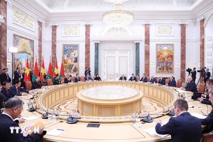 Tổng Bí thư Tô Lâm hội đàm với Tổng thống Belarus Aleksandr Lukashenko