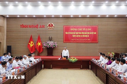 Tổng Bí thư: Nghệ An phải trở thành điển hình phát triển địa phương hiện đại trong kỷ nguyên mới