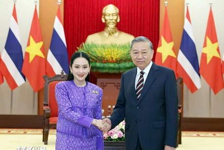 Tổng Bí thư Tô Lâm tiếp Thủ tướng Thái Lan Paetongtarn Shinawatra