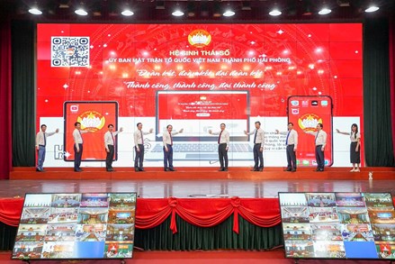 Ủy ban MTTQ Việt Nam thành phố Hải Phòng ra mắt thí điểm Hệ sinh thái số
