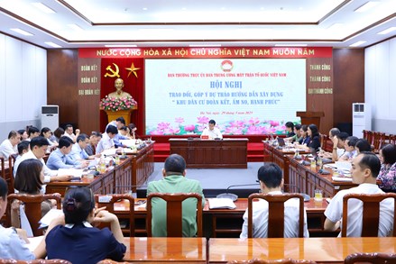 Bàn giải pháp xây dựng tiêu chí “Khu dân cư đoàn kết, ấm no, hạnh phúc”