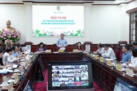 99,75% ý kiến tán thành với nội dung dự thảo Nghị quyết sửa đổi, bổ sung một số điều của Hiến pháp năm 2013