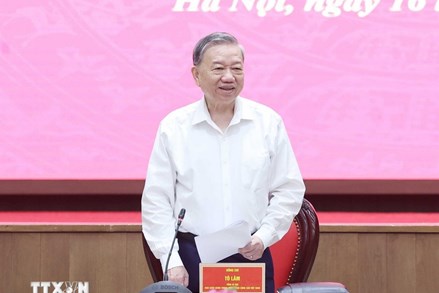 Phát biểu của Tổng Bí thư Tô Lâm tại buổi làm việc với Ban Thường vụ Thành ủy Hà Nội 