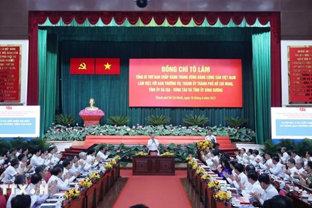 Tổng Bí thư Tô Lâm: TP Hồ Chí Minh hướng tới tầm vóc mới là 'siêu đô thị quốc tế' của Đông Nam Á
