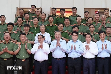 Tổng Bí thư Tô Lâm dự Hội nghị Đảng ủy Công an Trung ương 6 tháng đầu năm 2025