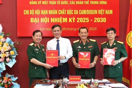 Chi bộ Hội Nạn nhân chất độc da cam/dioxin Việt Nam tổ chức Đại hội nhiệm kỳ 2025-2030