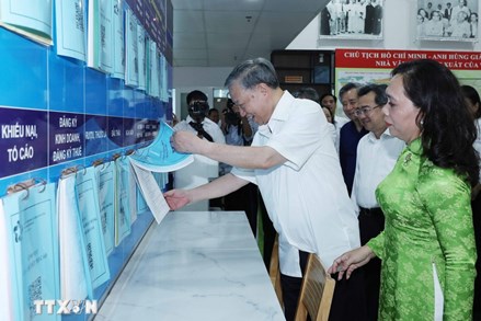 Tổng Bí thư Tô Lâm khảo sát thực tế mô hình tổ chức chính quyền địa phương 2 cấp tại TP Hồ Chí Minh