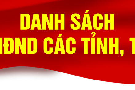 Danh sách Chủ tịch HĐND các tỉnh, thành phố trực thuộc Trung ương