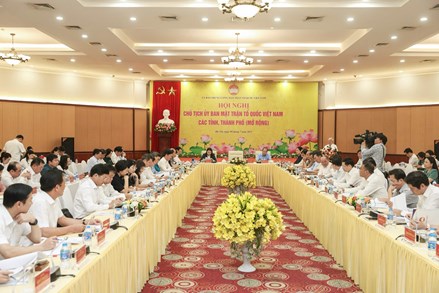 Hội nghị Chủ tịch Ủy ban MTTQ Việt Nam các tỉnh, thành phố (mở rộng): Bàn giải pháp để hệ thống Mặt trận sau sắp xếp hoạt động thông suốt, hiệu quả