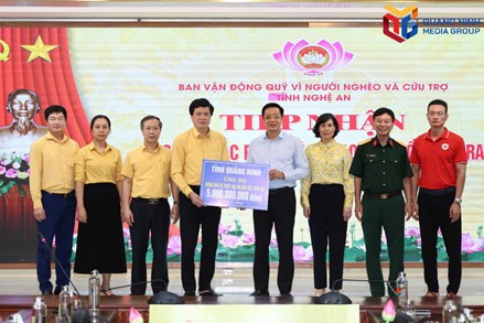 Quảng Ninh ủng hộ Nghệ An 5 tỷ đồng khắc phục thiệt hại do bão số 3