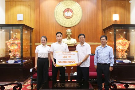 Góp thêm nguồn lực giúp nhân dân tỉnh Nghệ An khắc phục khó khăn khi cơn bão đi qua