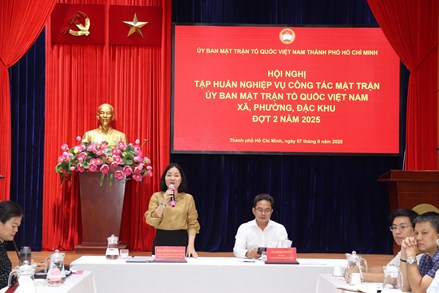 MTTQ Việt Nam TP.HCM: Tập huấn nghiệp vụ công tác Mặt trận (đợt 2) năm 2025