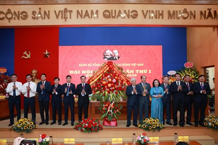 Đồng chí Đỗ Văn Chiến dự Đại hội đại biểu Đảng bộ Tổng Liên đoàn Lao động Việt Nam lần thứ I, nhiệm kỳ 2025-2030