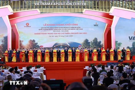 Tổng Bí thư và Thủ tướng dự Lễ khánh thành, khởi công dự án mừng Quốc khánh